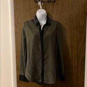 Rock & Republic Olive Studded Shirt